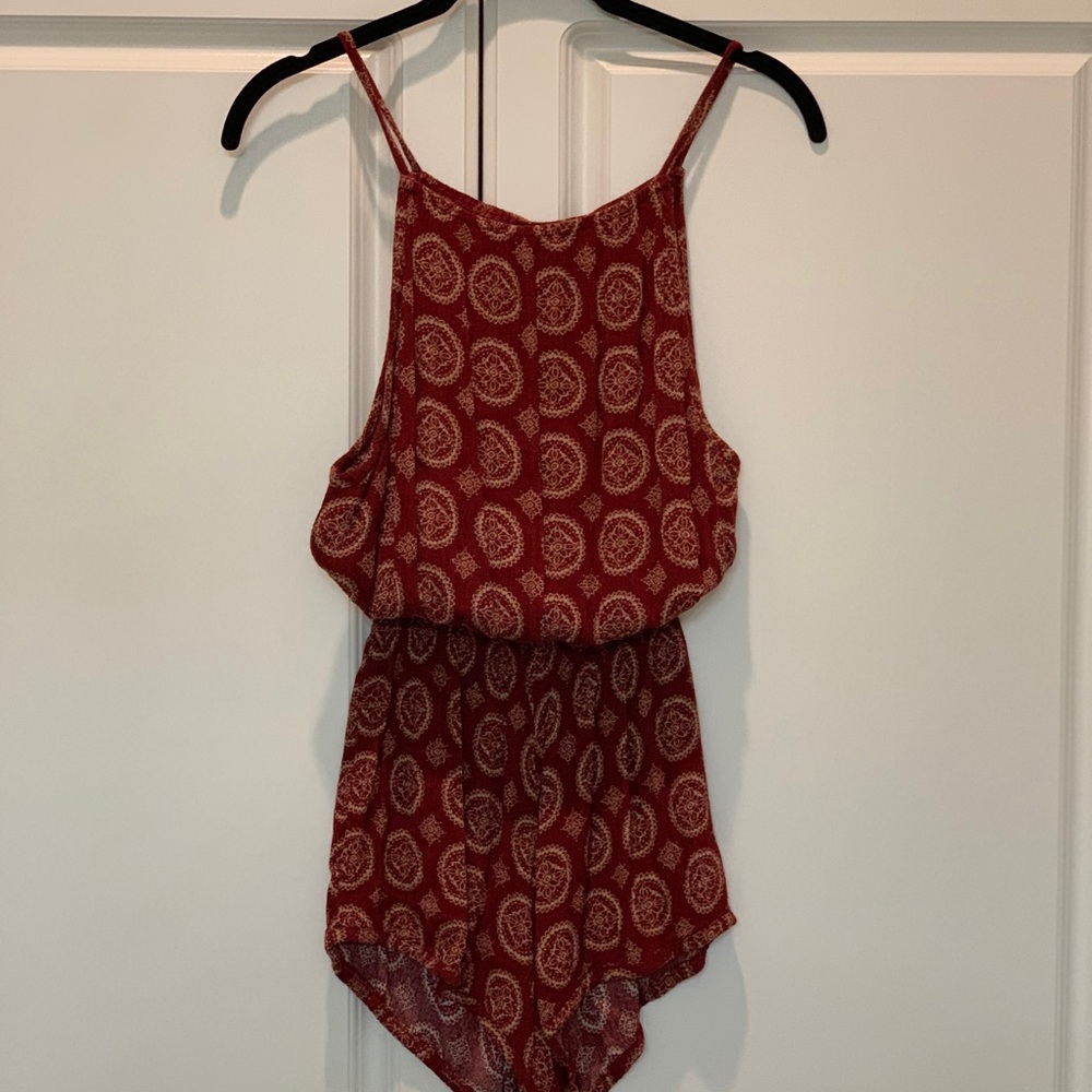Brown/Red Romper